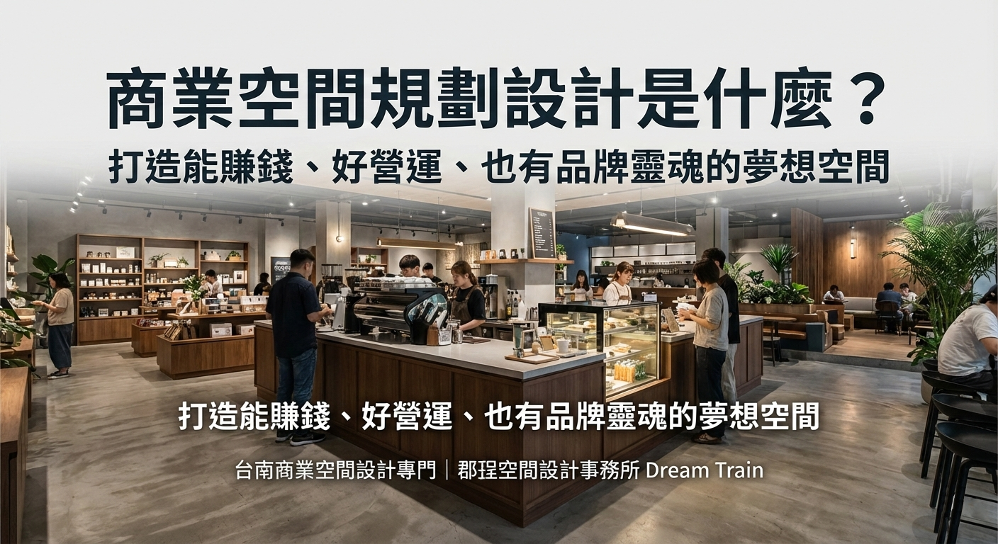 商業空間規劃設計是什麼？ 打造能賺錢、好營運、也有品牌靈魂的夢想空間